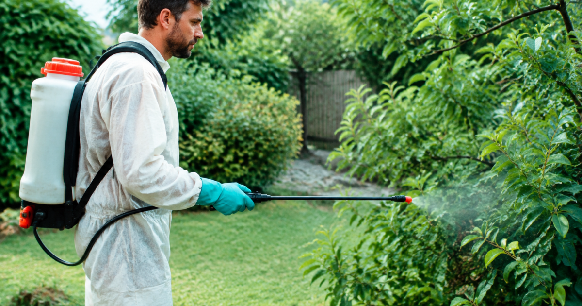 Pulverisateur appliquant liquide de traitement sur plante